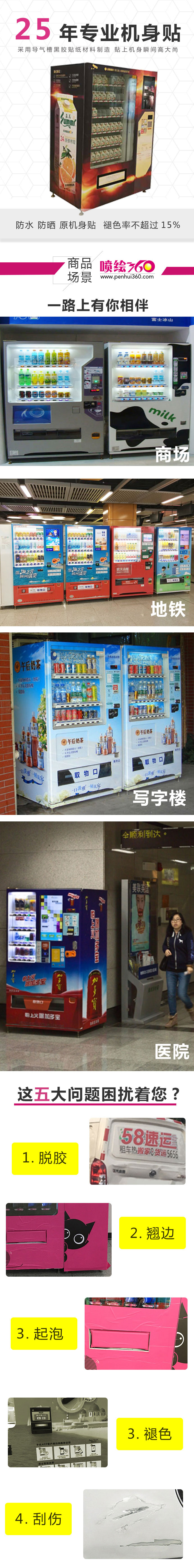 售貨機機身貼