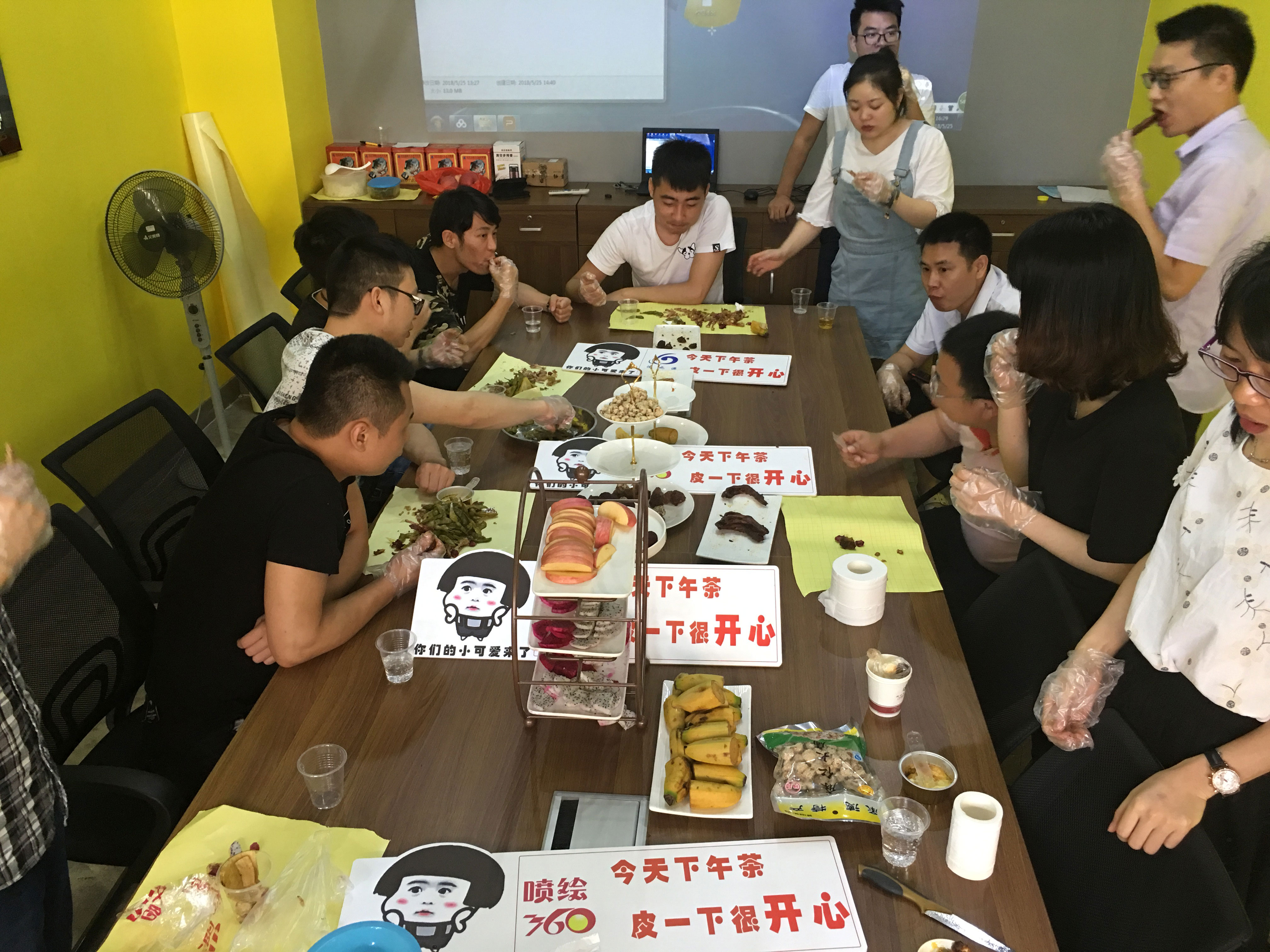 這次深圳噴繪360公司的茶花會(huì)有所不一樣